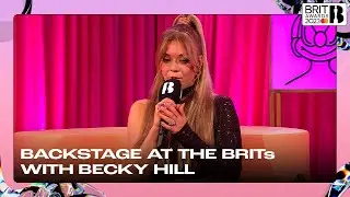 Becky Hill backstage | The BRIT Awards 2023