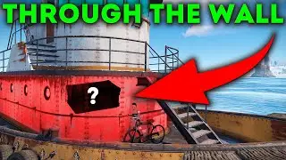 RUST how to loot Tugboat through walls in rust bug/glitch