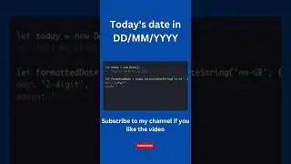 Quick Tip: Getting Today's Date in JavaScript | 
