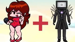 FNF Girlfriend + TVMAN= ? |FNF animations |Skibidi Toilet Animation