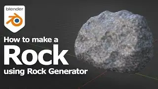 How to make a rock using Blender rock Generator for free