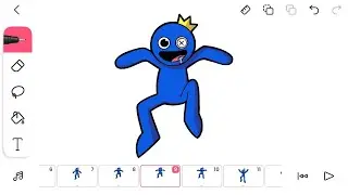 Jumping Animation on flipaclip / Blue - Rainbow friends