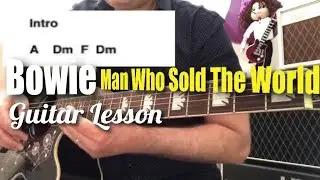 Bowie - The Man Who Sold The World - Guitar Tutorial