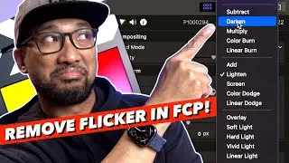 How To REMOVE FLICKER In Your Videos Without A PLUGIN In FINAL CUT PRO?! - It's QUICK And EASY!