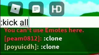 Roblox - Free admin " :kick all "
