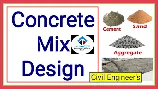 Concrete Mix Design ।। Civil Engineers ।। Concrete mix