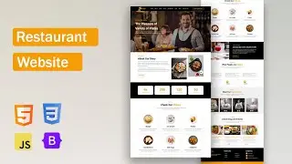 Build a Restaurant Website from Scratch: HTML, CSS, Bootstrap & JavaScript