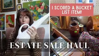 HUGE Estate Sale Haul | I Found A Bucket List Item | Vintage Reseller