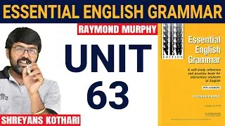 #63 Essential English Grammar by Raymond Murphy | Raymond Murphy English Grammar (Unit 63)