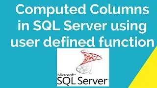 Computed Columns in SQL Server using user defined function