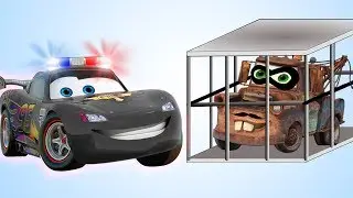 Disney Cars 3 Lightning McQueen Police Funny Baby Learn Colors with Fingers Family Baby Songs