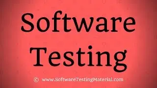 Software Testing - Introduction & Process