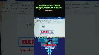 elephant symbol in Ms word shortcut keys of computer #stockmarket #computershortcuts #shortcutkeys