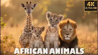 AFRICAN WILD ANIMALS | 4K(60FPS) Wildlife Films🌿RELAXING JAZZ MUSIC ♫