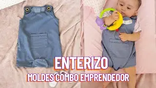 Crea este Enterizo/MONO de Bebé Paso a Paso | Moldes combo emprendedor