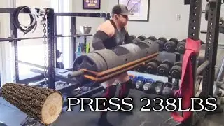 238lbs log press at 212lb bodyweight