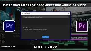 There was an error decompressing audio or video | Unable to Import MP3 audio | Adobe Premiere Pro