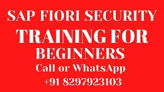 SAP UI5 FIORI ODATA Training for beginners Call or What's App: +91 8297903103