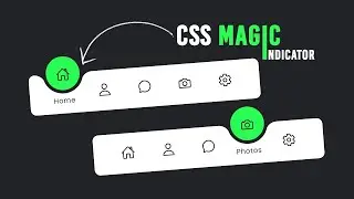 Magic Navigation Menu Indicator using HTML CSS & JavaScript