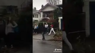 white girl in elmo shirt that think she’s all tough (FIGHT)