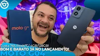 Novo MOTO G04 | Esse É O MOTOROLA MAIS BARATO (E ELE É BOM)! Unboxing e Impressões