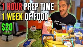 $20 Vegan 1 Week Meal Prep in 1 hour!? (Healthy & Easy)