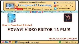 How to Download & Install Movavi Video Editor 14 Plus  -Cracked - Computer E Learning