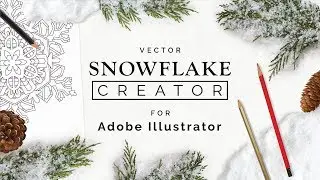 Creating Snowflakes in Adobe Illustrator (For Coloringbooks too!)