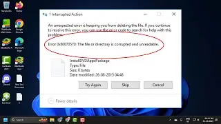 How To Fix the File or Directory Is Corrupted and Unreadable Error 0x80070570 Windows 11/10/8/7