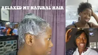 VLOG / I RELAXED MY NATURAL HAIR AFTER 5 YEARS  || MYLIFEASSUGAR