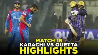 PSL 9 | Full Highlights | Karachi Kings vs Quetta Gladiators | Match 16 | M2A1A