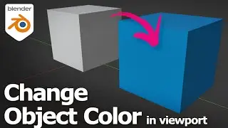 How to change object color in viewport in Blender 4