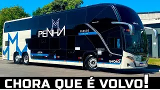 A BRINCADEIRA FICOU SÉRIA!! 8 NOVOS ÔNIBUS VOLVO DOUBLE DECKER NA PENHA | BUSSCAR VISSTA BUSS DD