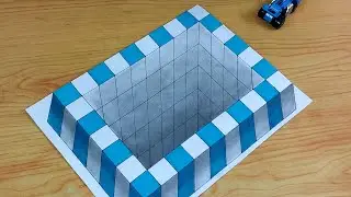 how to draw 3d pool illusion for beginners | easy tutorial @mr.indianchitrkar