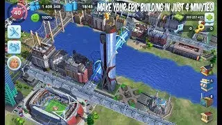 How to make a Epic Building in Just 4 minutes || Simcity Build it Gameplay