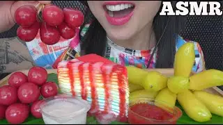 ASMR CLASSIC RAINBOW CREPE CAKE + LUK CHUP (EATING SOUNDS) NO TALKING | SAS-ASMR