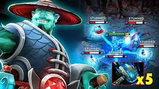 5x Meteor Hammer Storm Spirit New Meta IMBA Mana Regen Builds 57Kills 7.36b