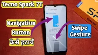 How To Hide Navigation Button in Tecno Spark 7T | Tecno Spark 7T Swipe Gesture Setting | AksTech4u