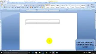How to insert rows and columns in tables in ms word
