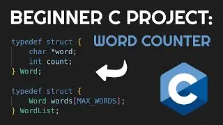 Learning C: Word Counter with Structs + Sorting by Frequency