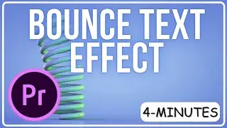 How to Bounce Text Premiere Pro 2023 