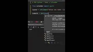 Python Tips - Create a Calendar in Python #python #pythontricks #programming #pythontutorial