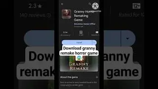 download granny remake horror game 😱 #shorts #technogamerz #horrorgaming #granny #games #viral