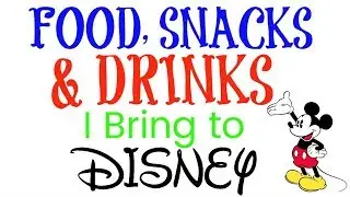 Snacks, Drinks & Food I Bring to Disney