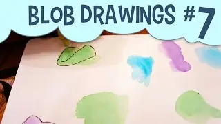 Random Shapes Drawing Challenge #7 | Drawing Out Of Your Comfort Zone