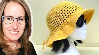 Mesh Sun Hat Crochet Tutorial #crochet #videotutorials #crochet #videotutorial