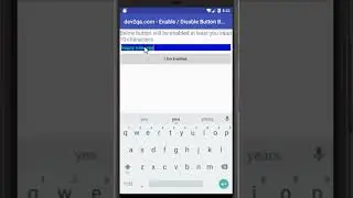 android enable disable button by edittext text length