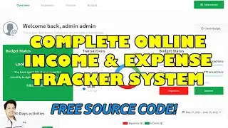 Complete Income and Expense Tracker System using PHP and MySQL | Free Source Code Download