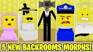 How to get ALL 5 NEW BACKROOMS MORPHS in Backrooms Morphs (ROBLOX)