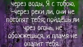 Не бойся, Я искупил тебя, назвал тебя по имени твоему; ты Мой! 2021.04.09 